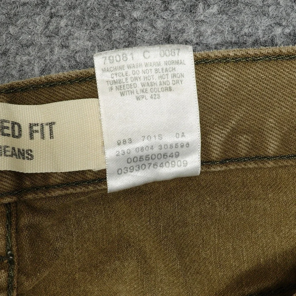 Levi's 550 Jeans Mens 31x32 Olive Brown Relaxed Fit‎ Tapered Leg Denim Cotton
